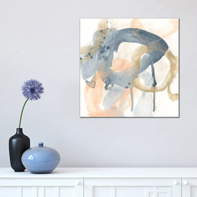 Liquid Blueprint V by June Erica Vess - Wrapped Canvas Gallery-Wrapped Canvas Giclée