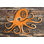 Décoration murale en bois à lettre simple octopus rétro rustique