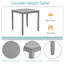Ensemble de table de salle à manger en bois 5 pièces, ensemble de table de cuisine avec table rectangulaire et 4 chaises rembourrées-909532325