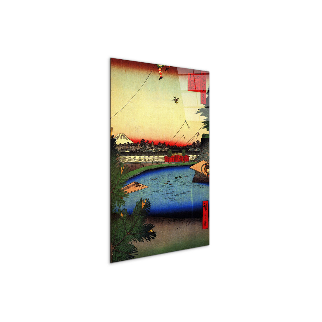 "Hibiya and Soto-Sakurada" by Hiroshige Utagawa 53×79.5 cm CrystalArt Acrylic Glass Effect, Lightweight Ready to Hang