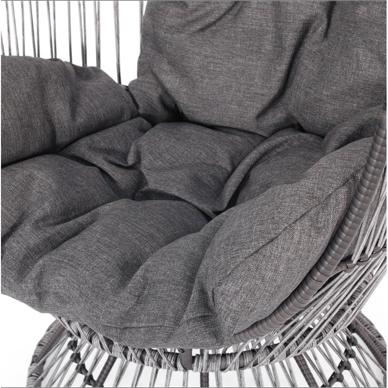 FAUTEUIL PIVOTANT RESEDA, Gris, Gris