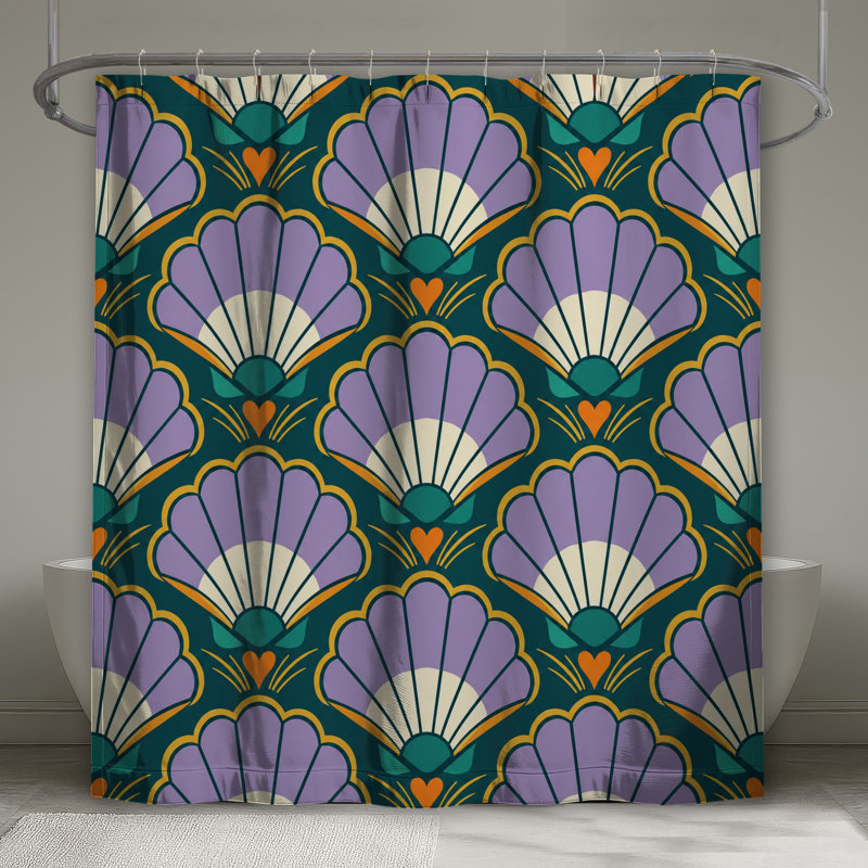 Rideaux de douche Art Deco, 70in W x 84in H