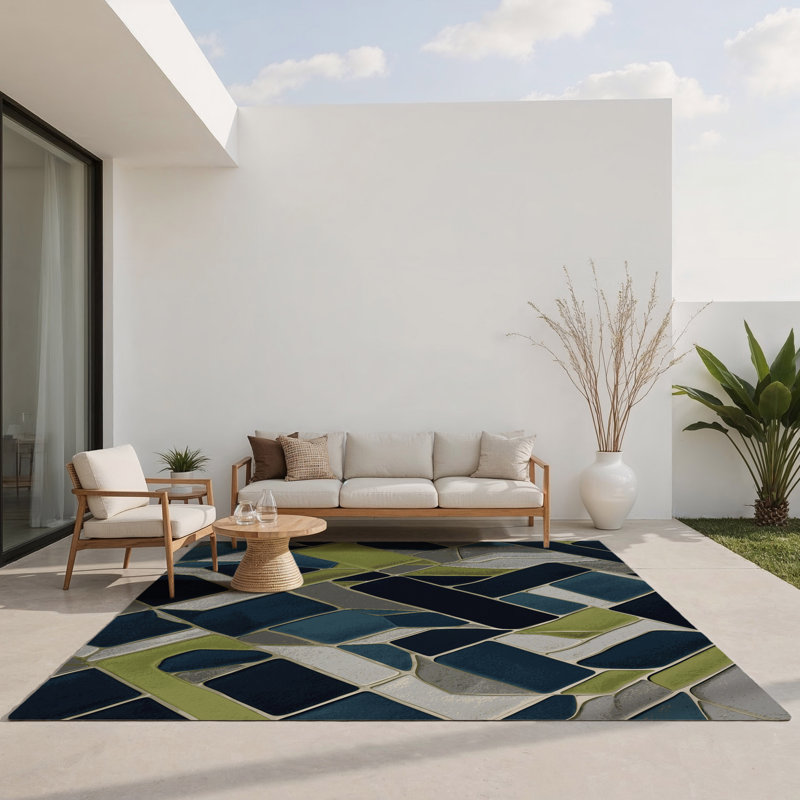 Warp Constellation Indoor And Outdoor Area Rug, Rectangle 3' x 5'