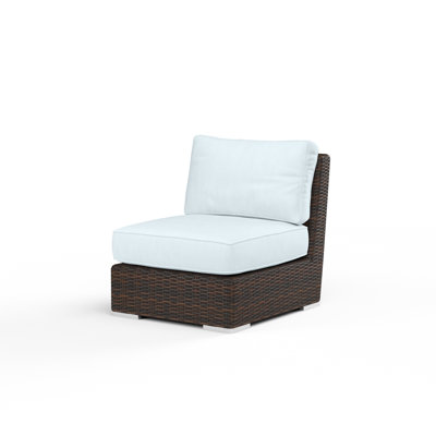 Naomie Armless Patio Chair with Sunbrella® Cushions