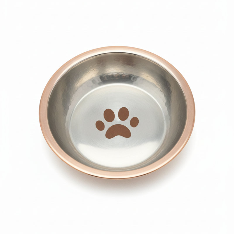 Pet Bowl, Copper/Silver
