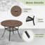 Ensemble repas d'extérieur pour 4 personnes avec fauteuil pivotant 4 personnes-985446121