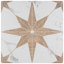 Carreau de marbre et de mur aspect porcelaine 10 po x 10 po Llama Stella-74855882