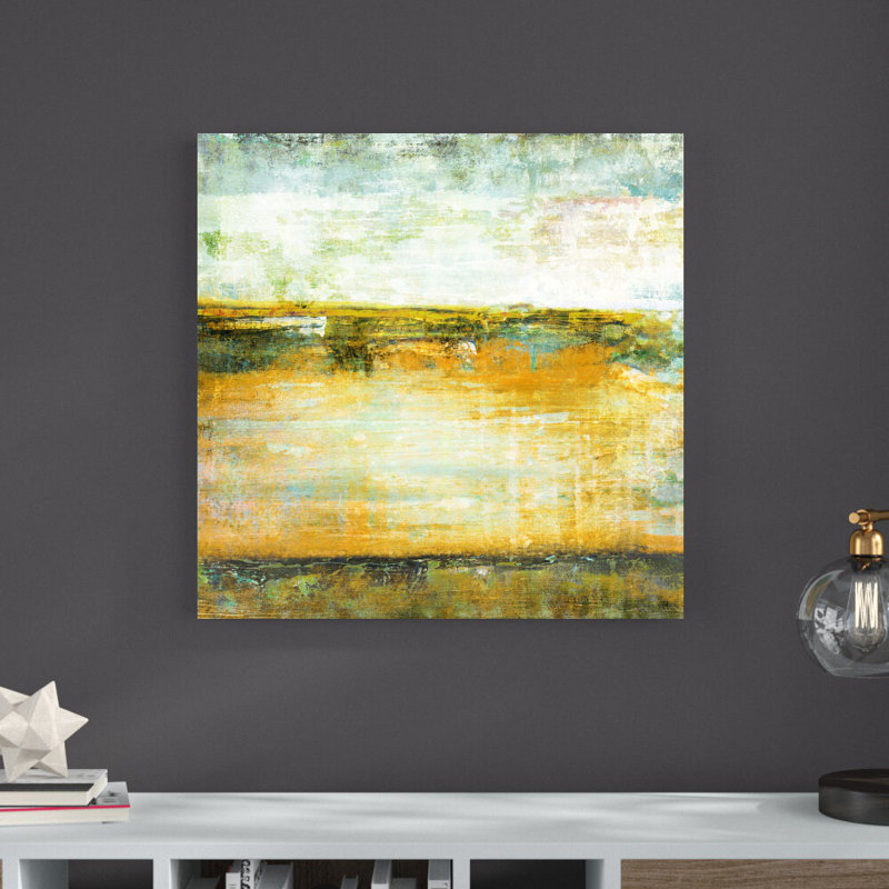 " Cool Yellow Horizon ", 30" H x 30" W  