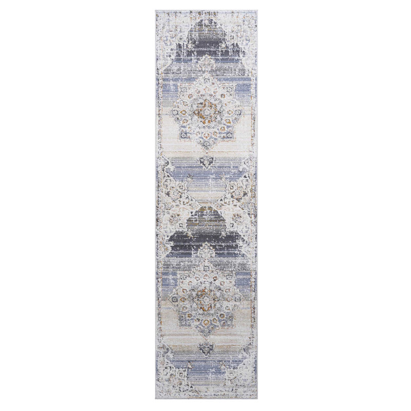 Cream Medallion Area Rug - Stain , Non-shedding For Home, Living Room, Bedroom, Dining Office Fashionable Home Non-shedding, Practical And Functional