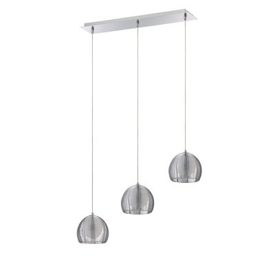 Luminaire dôme grappe 3 lumières La Cage