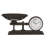 Analog Metal Quartz Movement / Crystal Tabletop Clock in Black