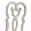 Chaises d'appoint ivoire et champagne antique (ensemble de 2)