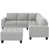 Velours gris velours est en rupture de stock