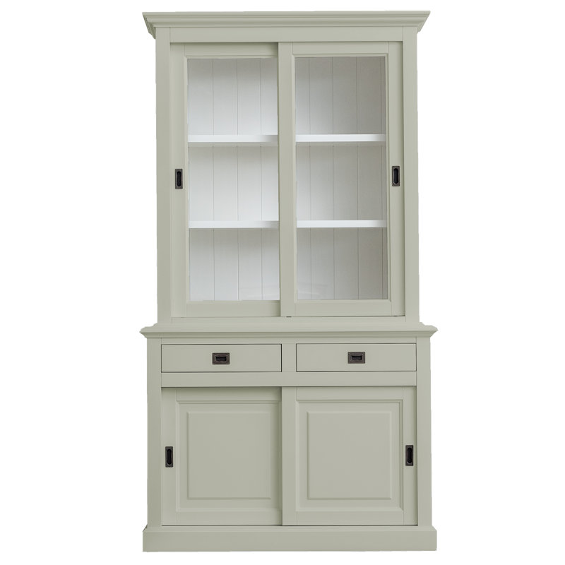 Analin 126 cm W Display Cabinet, Ivory