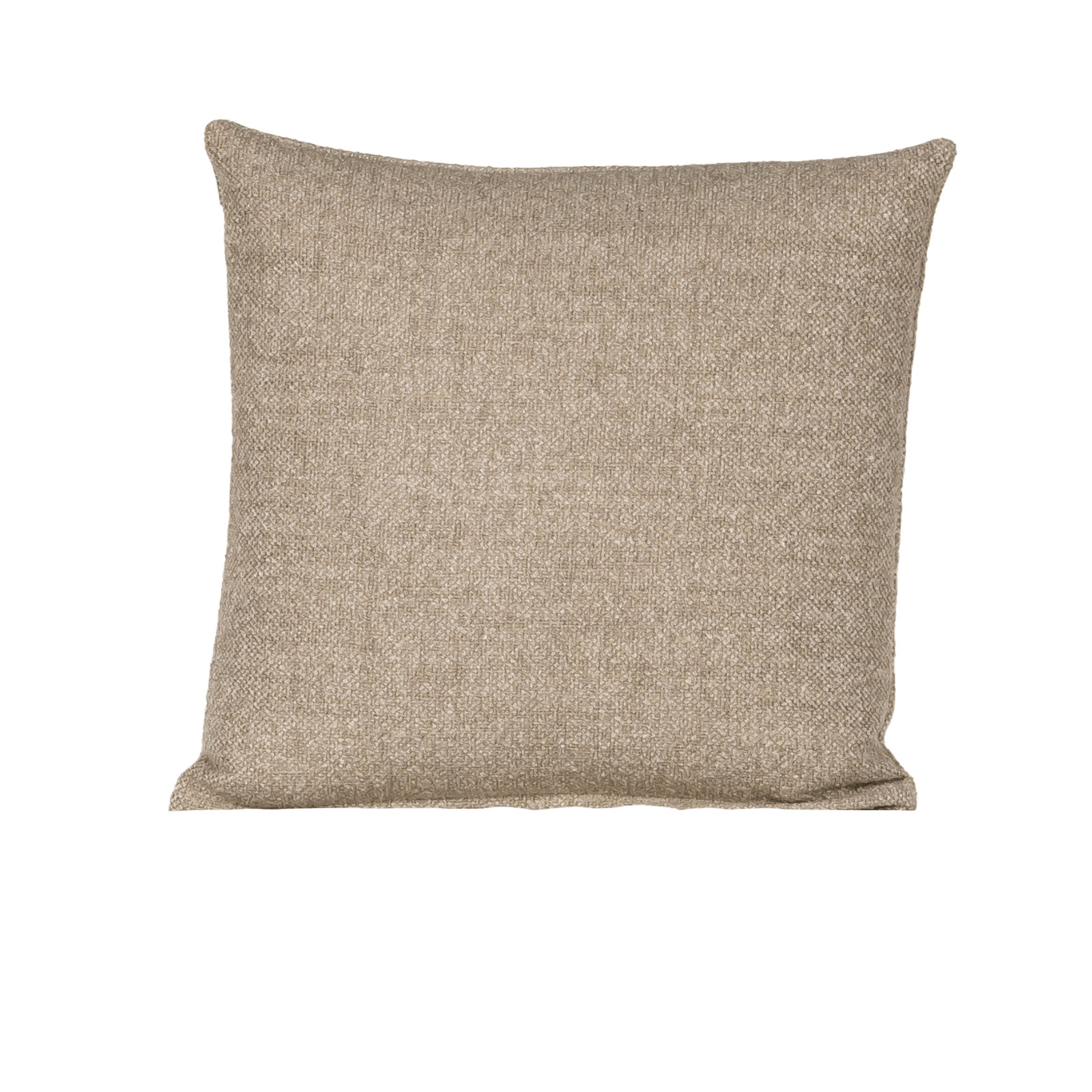 Eevi Solid Throw Pillow, Feather, Beige, Square 20"