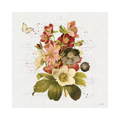 Vintage Petals VI by Katie Pertiet - Wrapped Canvas Painting