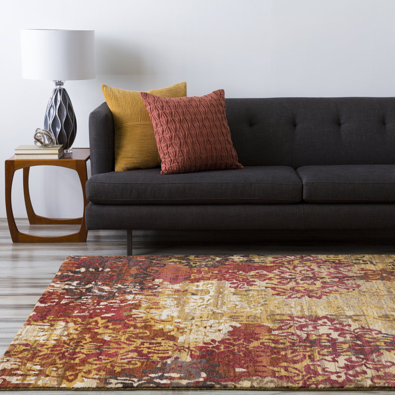 Urrutia Wool Floral Indoor Rug, Rectangle 2' x 3'