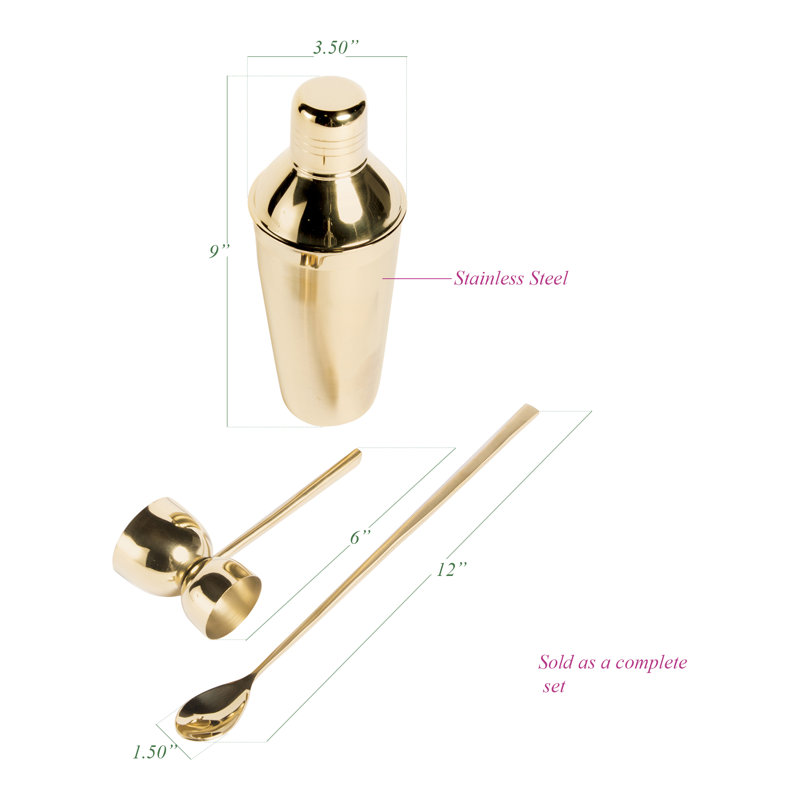 Ensemble d'outils de bar 3 pièces Bond