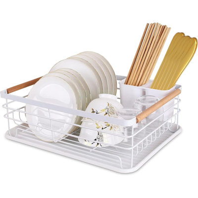 Dish Rack Drainer with Drip Tray