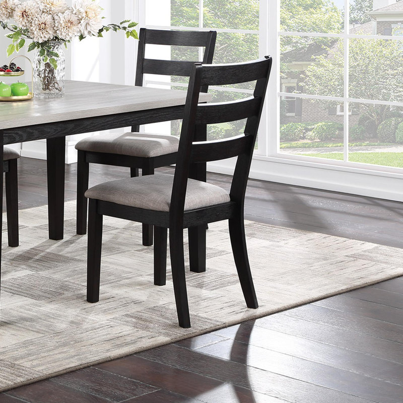 Classic Stylish 5pc Dining Set, Black