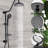 Stainless Steel Shower System With 8" Rain And Handheld - Hygienic Design Fade