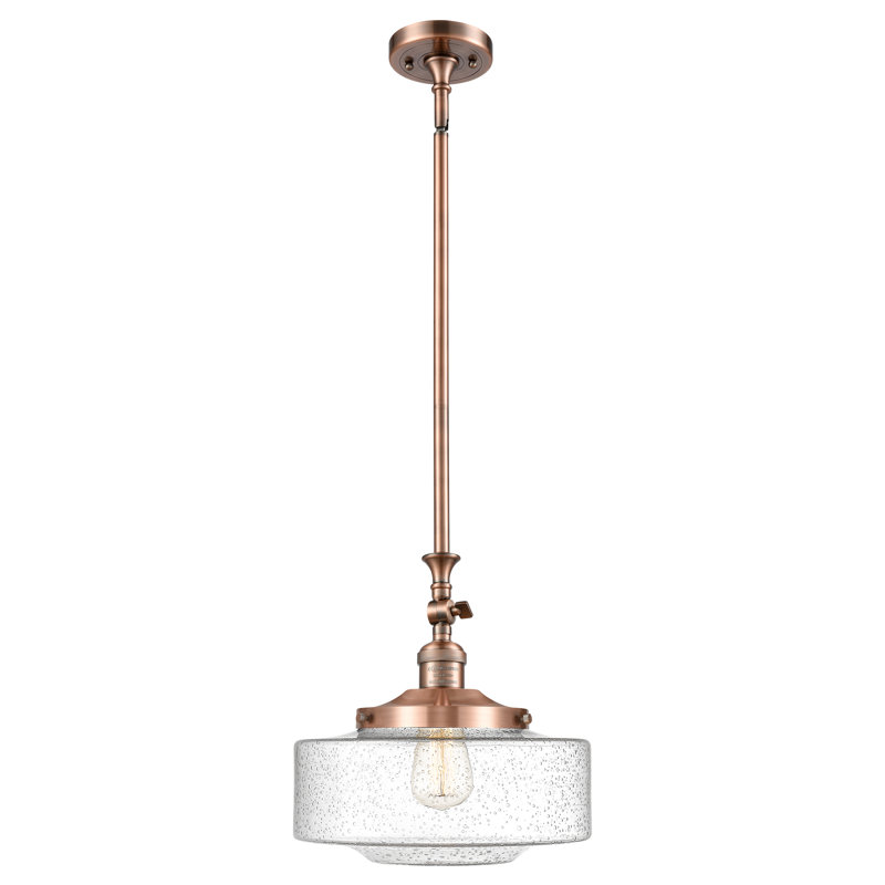 Mini-luminaire suspendu inclinable 12 lumières Franklin Restoration - Lainee - ampoule DEL - finition chrome - abat-jour blanc