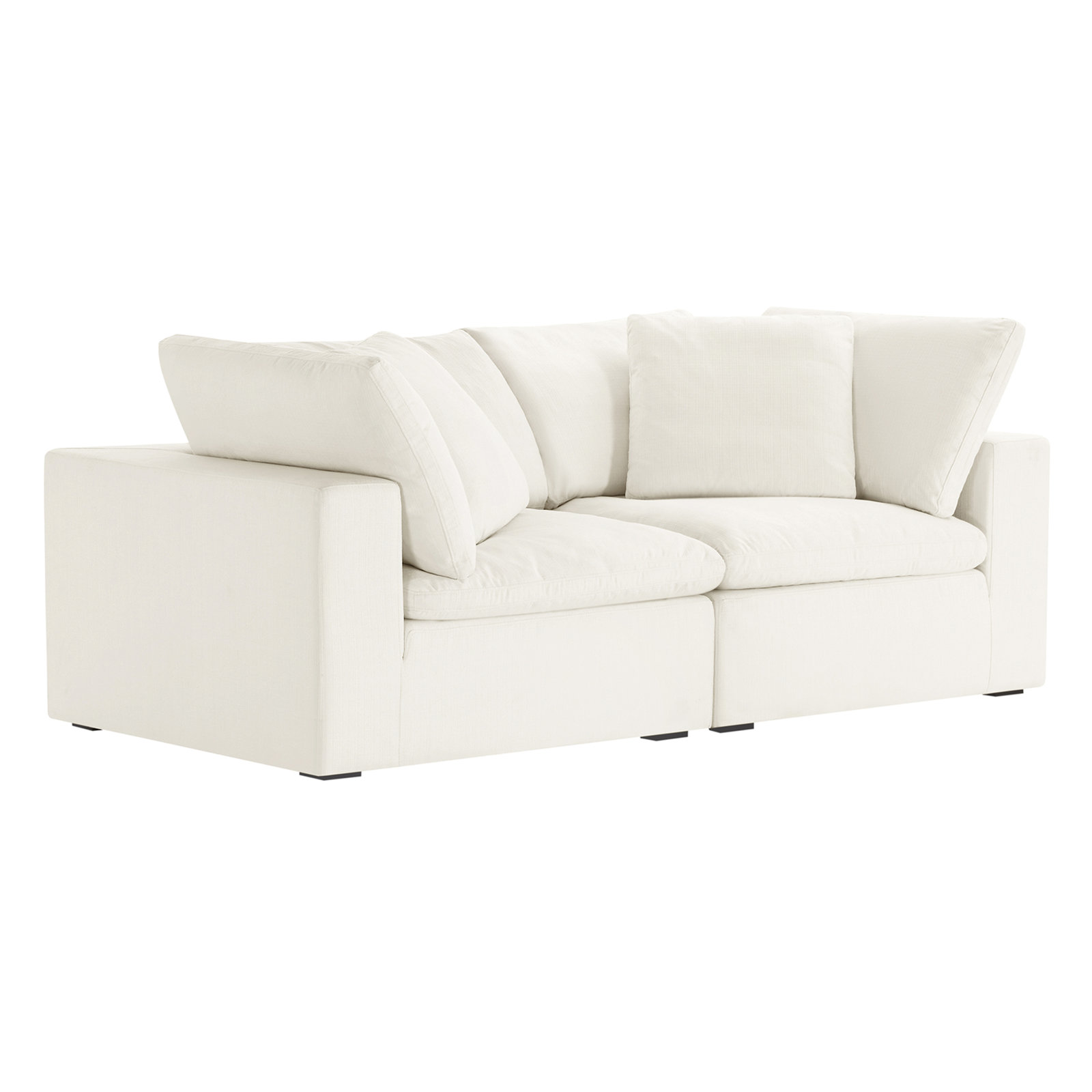 Calana Modular Sectional, Flannigan Cotton, 2 Piece