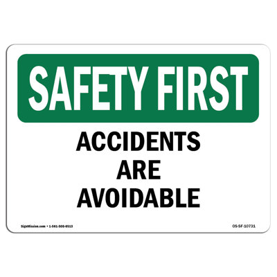 Safety First Sign