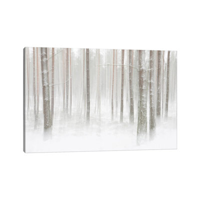 Winterforest In Sweden by Christian Lindsten - Wrapped Canvas Print