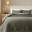 Ensemble de courtepointe 100% coton gaufré Stonewashed-119236246-119236249