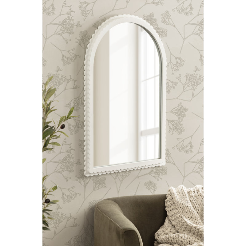Miroir mural Scallia, Blanc, 20 po x 30 po