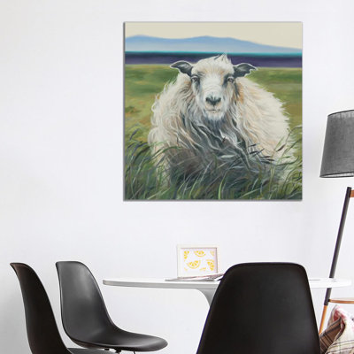 "Homespun (agneau)" par Liz Jardine, reproduction d’art