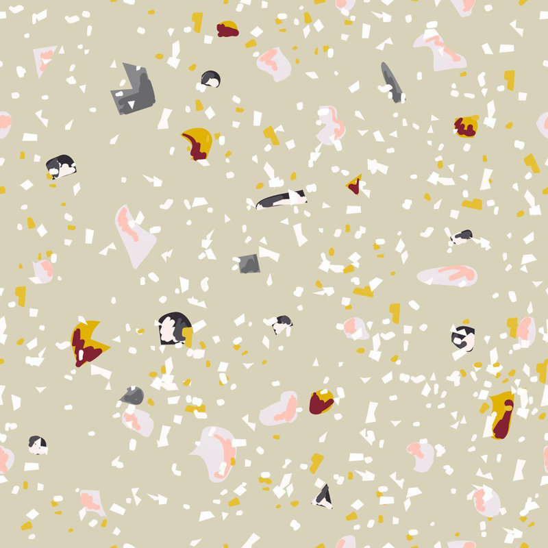 Carreau de papier peint adhésif doux L 126 po x l 24 po, Beige