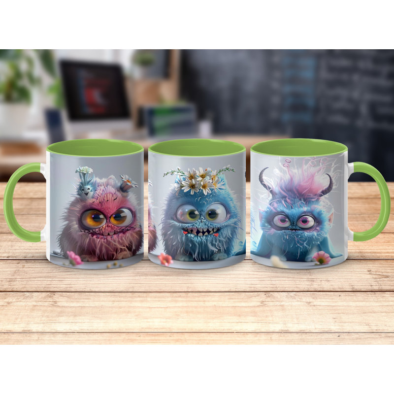 Ceramic Coffee Mug, Light Green