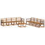  Outdoor Sofa Set 9 Pcs Solid Acacia Wood Garden Terrace Seating Modern