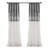 Night Sky Semi Sheer Single Curtain Panel-337302105-337302107