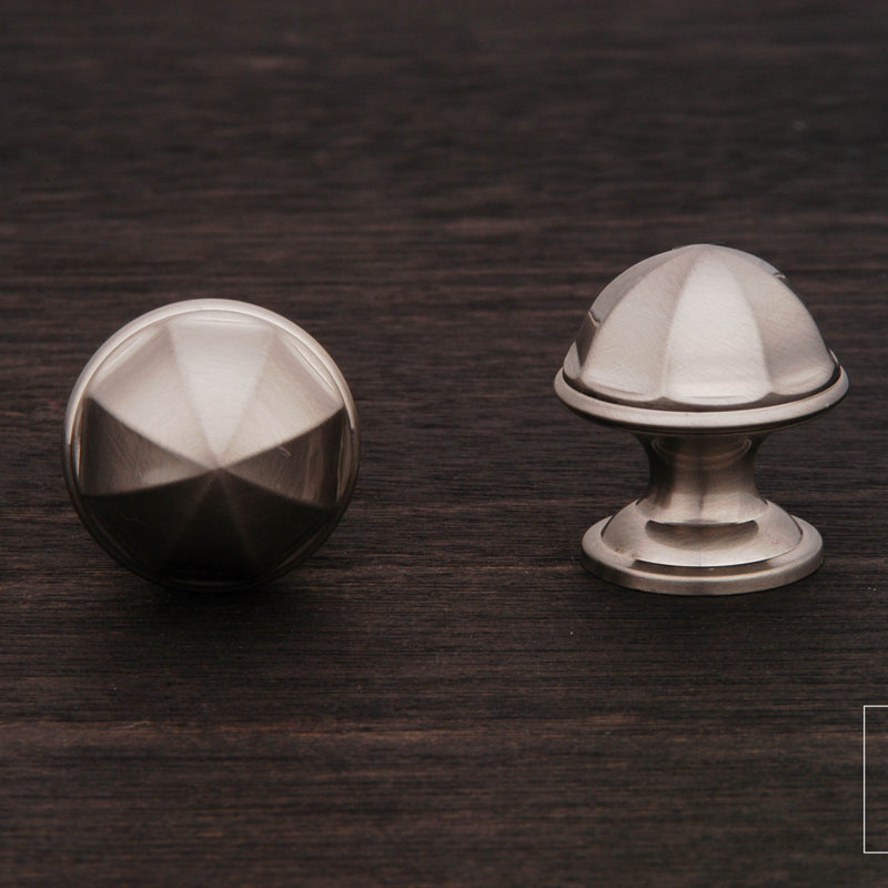 Contoured Dome 1 1/16" Knob CK Series, Satin Nickel