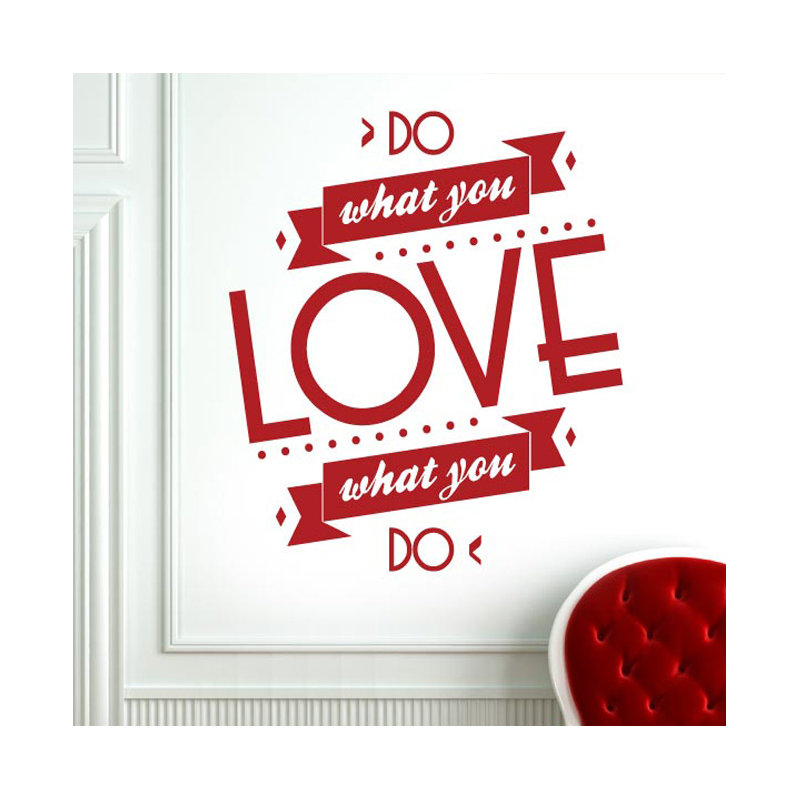 Wall Decal, Dark Red, Medium