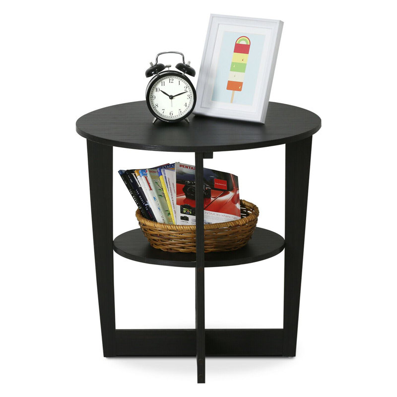 Table de bout ovale en noyer, Noyer