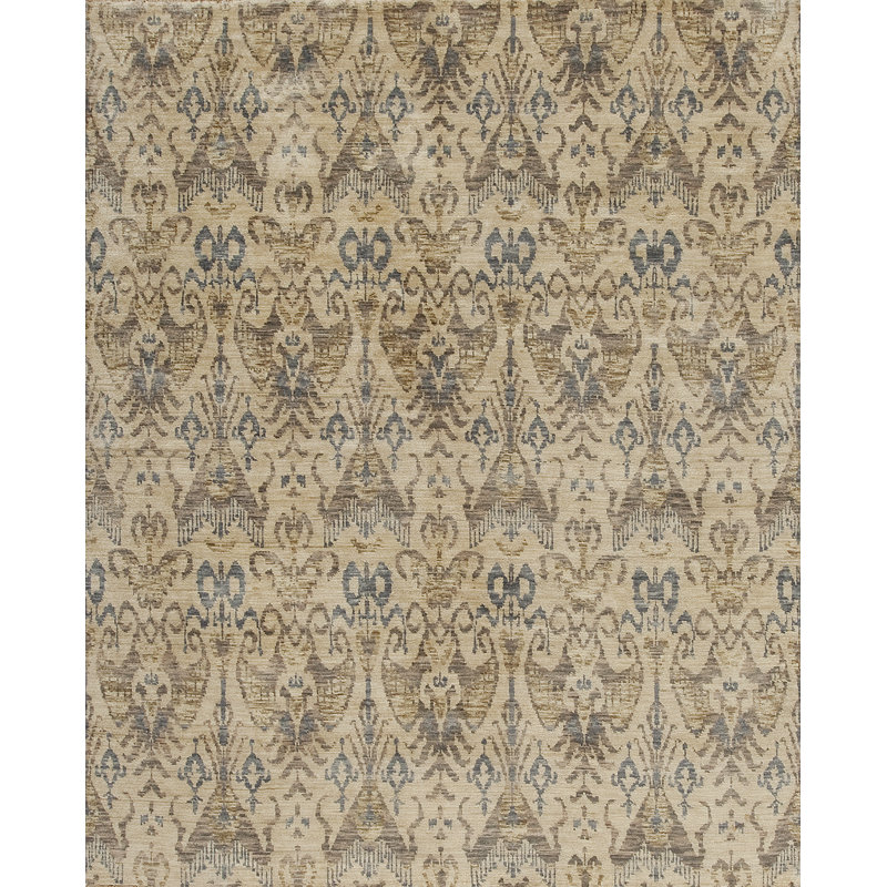 Vogue Hand Knotted Wool Area Rug, Rectangle 8' x 10'