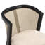 Chaise de salle à manger Cayli de style néoclassique moderne en rotin avec dossier incurvé et structure en hévéa massif-135068440-135068441