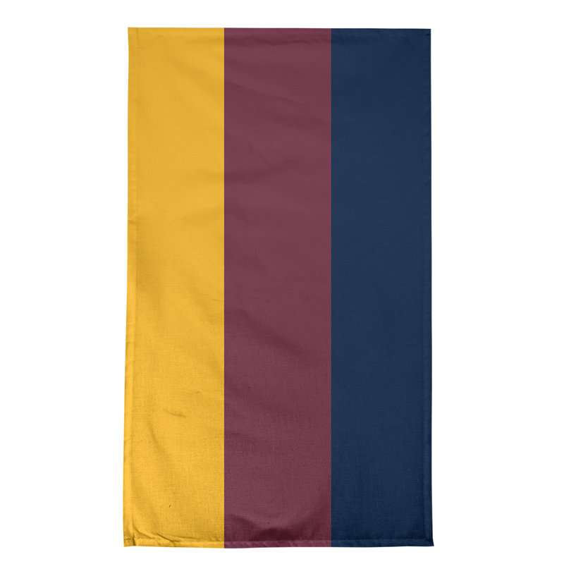 Stripe Tea Towel Kitchen Towel, Cotton Blend, Gold/Wine/Navy Blue Cleveland Basketball