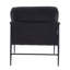Chaise longue de loisirs en velours noir