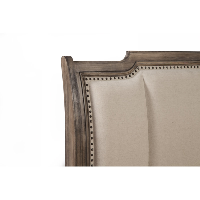 Lapel Upholstered Panel Bed, California King