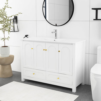Ensemble de meuble-lavabo 48 po avec lavabo en céramique