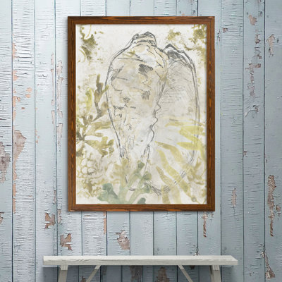 « verdoyant shell fresco iv » par paul cezanne-cadre photo, reproduction d’art
