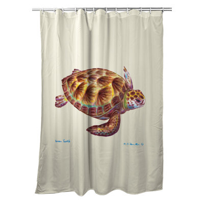 Rideau de douche simple sea turtle Tran