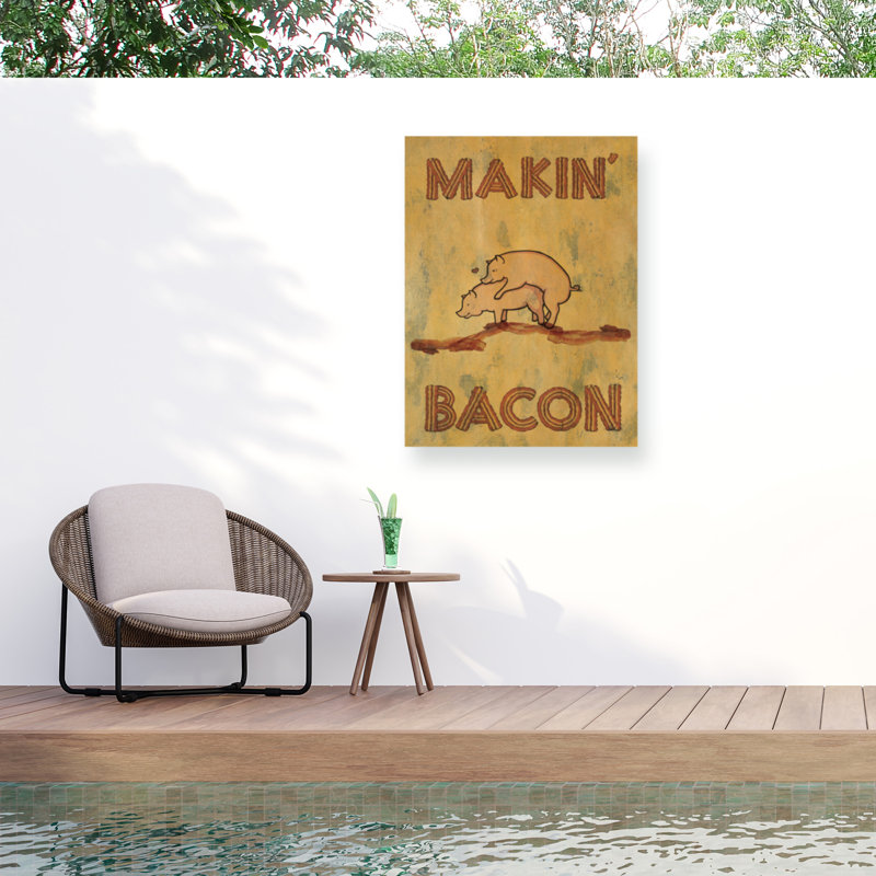 Toile pour l'extérieur Marcus Jules Makin Bacon, H 35 po x l 47 po