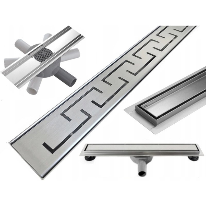 Camas Waste Shower Drain, 100cm H x 104cm W x 5.2cm D