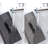 2PCS Foldable Under Bed Storage Box With Plastic Support Liner, Handles, Zipper Lid, Blankets Clothes Comforters Storage Bin Organizer For Bedroom And Closet, 29×15×7Inch, Black Grey